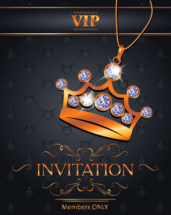 Luxury VIP invitation cards 04 vip card vip luxury invitation cards invitation   