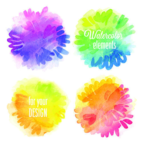 Watercolor elements vector background material 02 watercolor Vector background material Vector Background background material background   