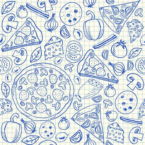 Hand Drawn Fast food elements 01 hand-draw hand drawn food fast food elements element   