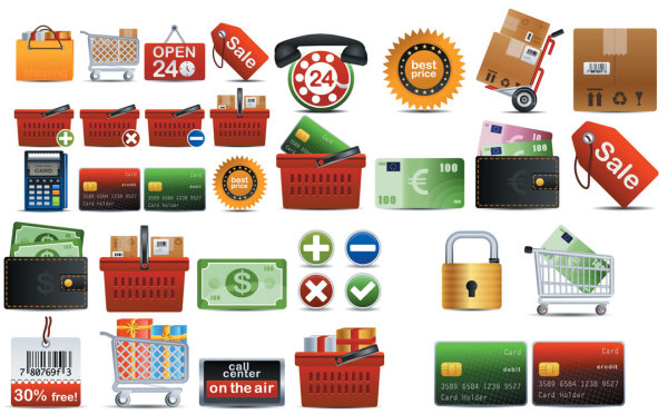 Shopping Creative icons vector theme shopping icon   