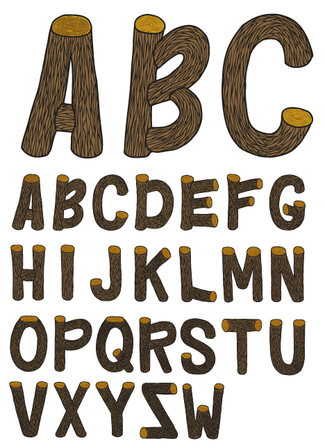 Excellent wooden alphabet design vector 02 wooden wood Excellent alphabet   