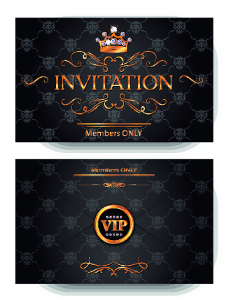 Luxury VIP invitation cards 03 vip luxury invitation cards invitation card   
