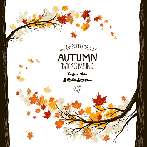 Beautiful autumn leaves background creative vector 02 leaves background creative beautiful background autumn leaves autumn   