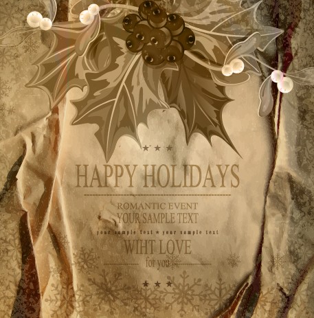 Vintage holiday design vector background vintage Vector Background holiday background   