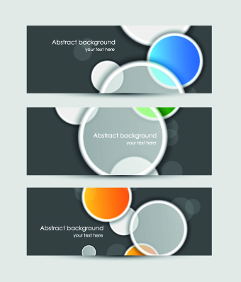 Abstract Creative banners vector set 03 creative banners banner abstract Abstract Creative banners vector set 03 creative banners banner abstract