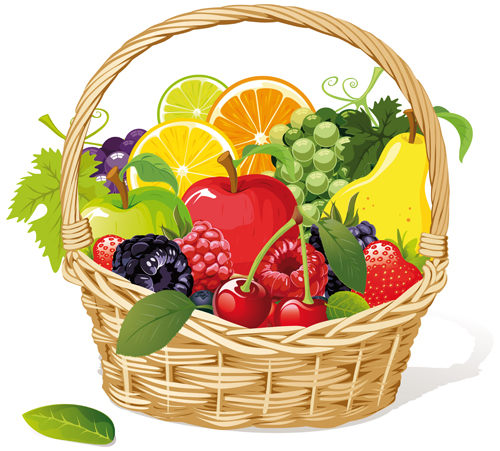 Vivid Fresh vegetables and fruits vector 04 vivid vegetables vegetable fruits fruit fresh   