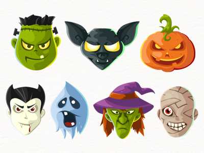 Halloween Head icons Free psd png icons head halloween free and   