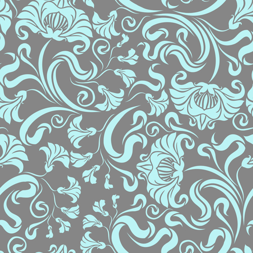 Gentle floral seamless pattern wallpapers vector 04 wallpapers seamless pattern gentle   