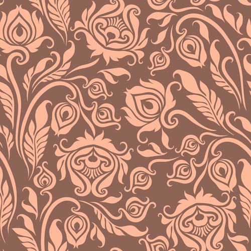 Gentle floral seamless pattern wallpapers vector 03 wallpapers seamless pattern gentle floral   