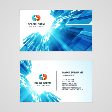 Template company business cards set vector 01 template company business cards business card   