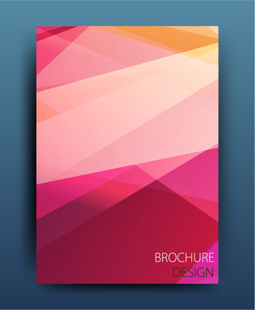 Magazine or brochure colored abstract cover vector 18 over magazine colored brochure abstract   