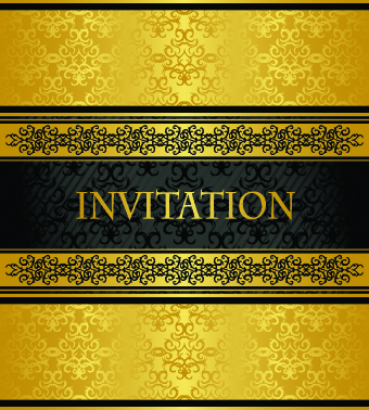 Golden luxury frame vector graphics 04   