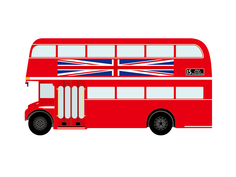 London bus simple vector simple london bus   