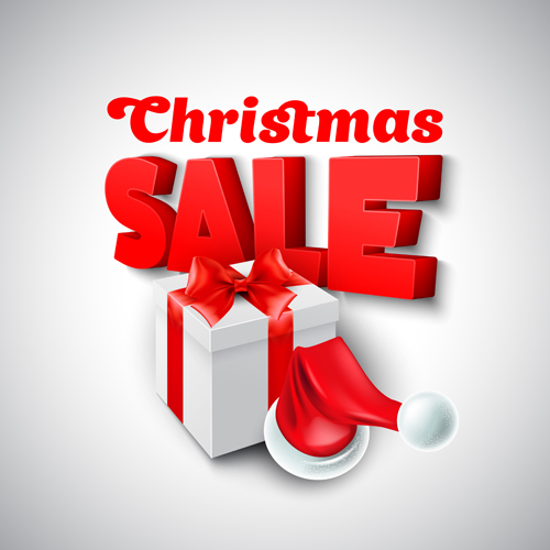Christmas discounts sale vector material 01 sale material discounts christmas   