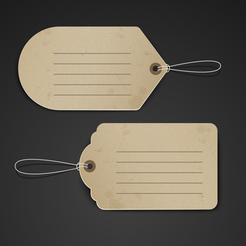 Blank tags template vector set 13 template tags blank   