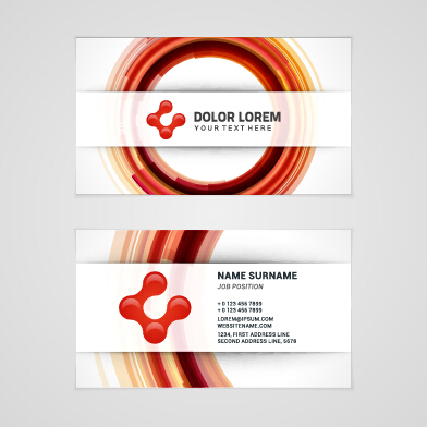 Template company business cards set vector 04 template company business cards   