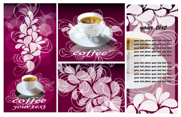 Coffee and Decorative pattern design elements pattern cup coffee   