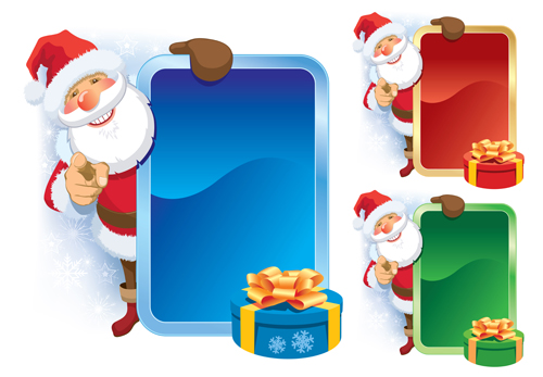 Amusing Christmas Santa Claus elements vector set 02 santa elements element Claus christmas Amusing   