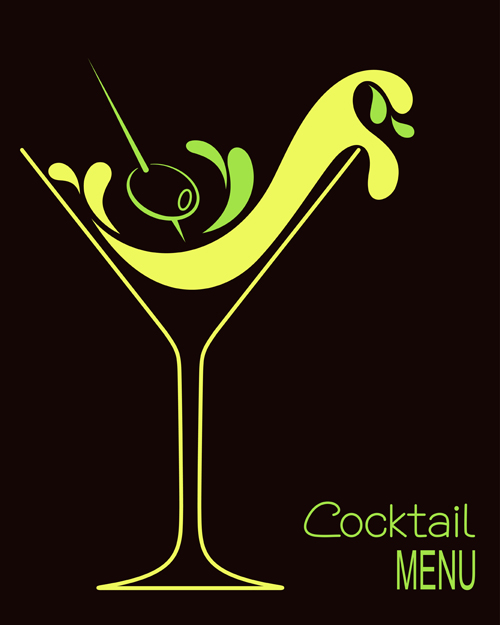 Cocktails logos creative vector material 04 logos creative cocktails   