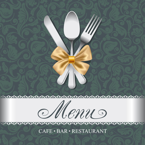 Elegant menu cover vector graphics 01 menu cover   