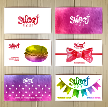 Cute sweet cards vectors material 02 sweet cute cards   