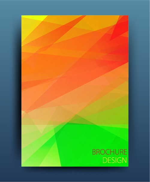 Magazine or brochure colored abstract cover vector 20 magazine cover colored brochure abstract   