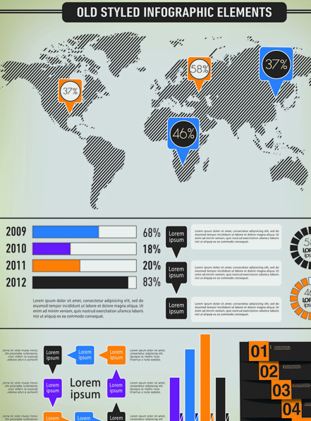 Business Infographic and diagram vector graphics 04 infographic diagram business   