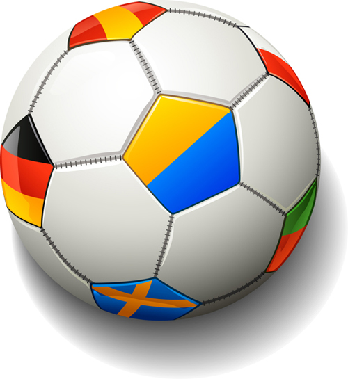 Colored soccer design vector Soccer colored   