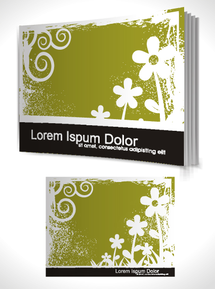 Set of Book cover design template vector graphics 05 template cover book   