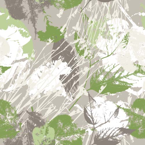 Leaves grunge pattern seamless vectors 04 seamless pattern leaves grunge   