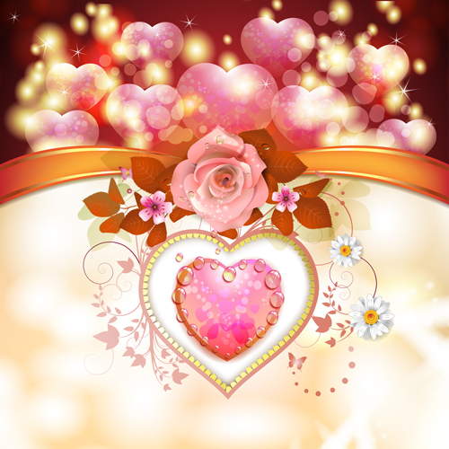 Sweet Valentine day card design vector 03 Valentine day Valentine sweet card   
