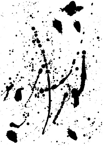 Elements of ink splatters vector background 06 splatters ink elements element   