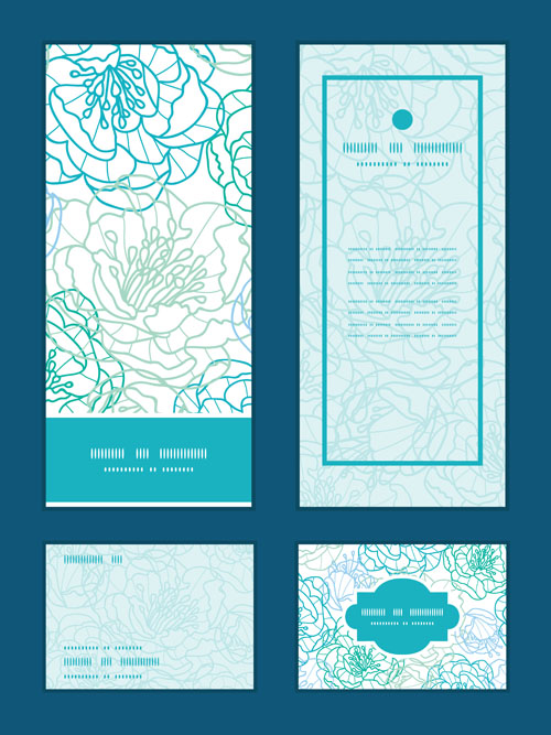 Ornate floral banners with cards vector 02 ornate floral cards banners   