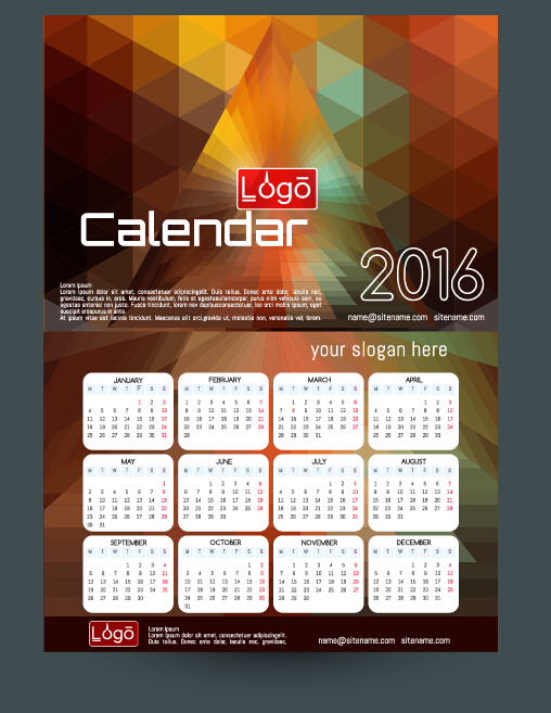Technology background with 2016 calendar vector 08 technology calendar background 2016   