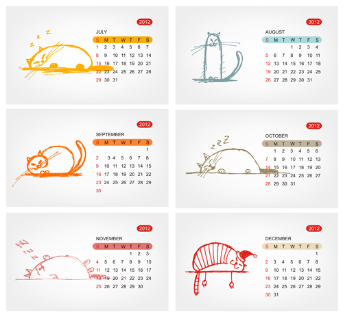 Elements of Calendar grid 2013 design vector set 08 grid elements element calendar 2013   
