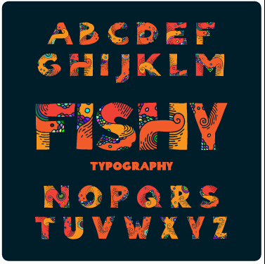 Creative floral alphabet font vector font floral creative   