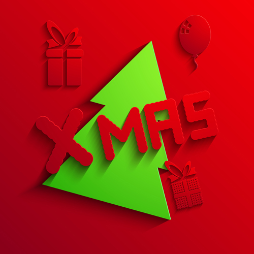 2014 Xmas red background vector set 10 xmas reed red background background vector background 2014   