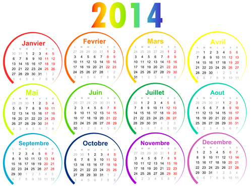 Calendar 2014 vector huge collection 27 Huge collection collection calendar 2014   