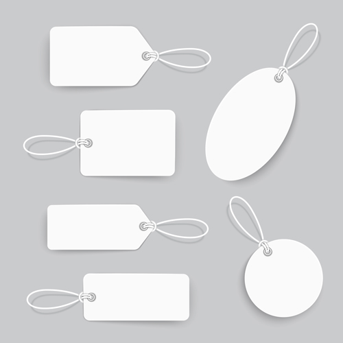 Blank tags template vector set 02 template tags blank   