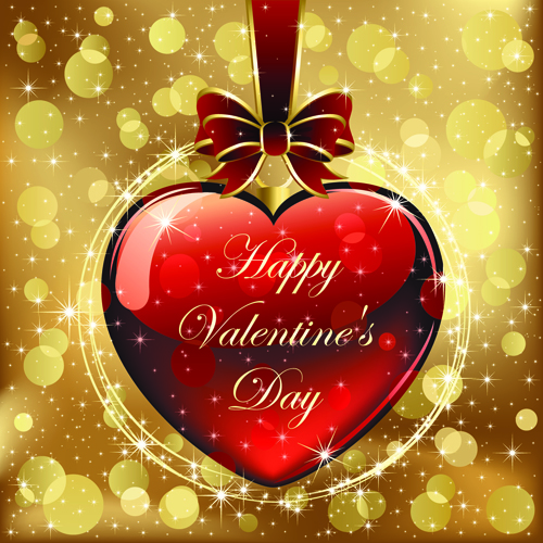 Set of luxurious Valentine Cards Vector 04 Valentine luxurious cards card   