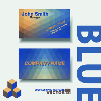 Colored modern business cards vectors 04 modern business cards business card business   