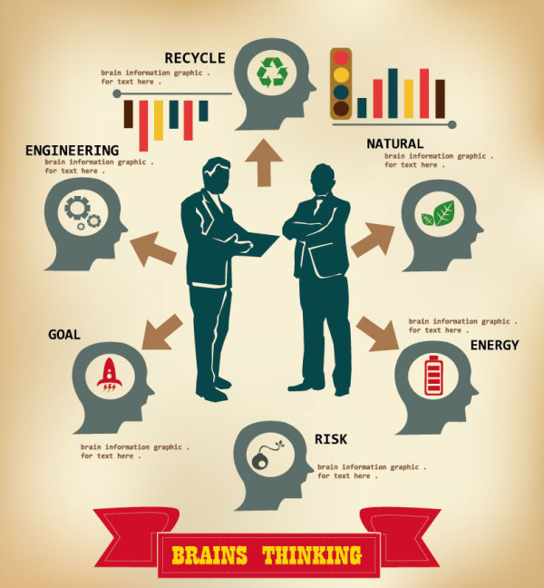 Business People with Business infographics design vector 04 people infographics infographic business   