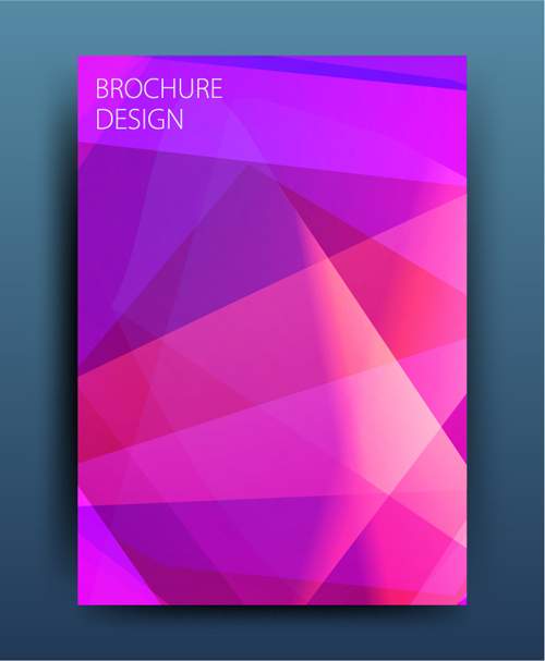 Magazine or brochure colored abstract cover vector 09 magazine cover colored brochure abstract   