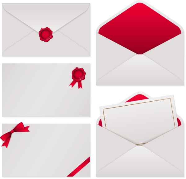 White with red envelope vector material white red envelope   