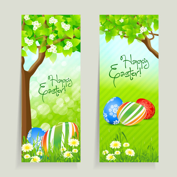 Green style Easter design elements vector 03 Green style green elements element easter   