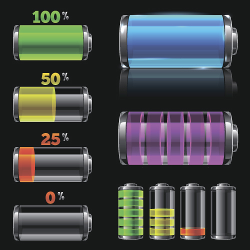 Remaining battery vector Illustration 04 remaining illustration battery   