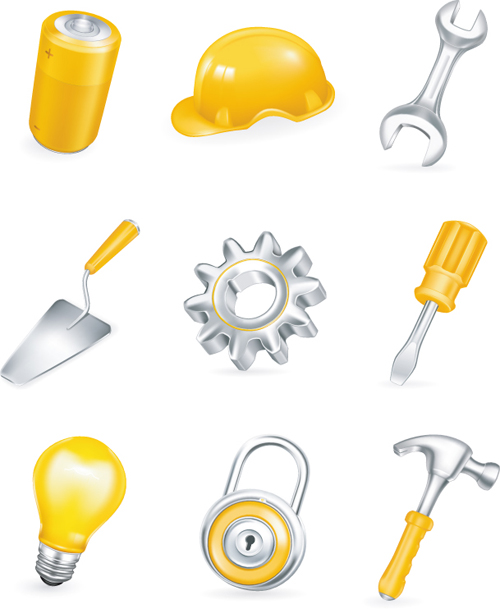 Various Builders Icons mix vector set 02 Various mix icons icon Builders   