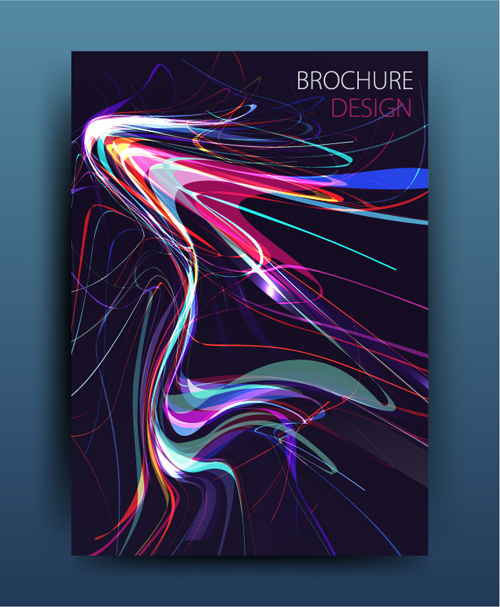 Magazine or brochure colored abstract cover vector 11 magazine colored brochure abstract   