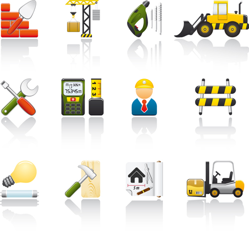 Various Builders Icons mix vector set 03 Various icons icon Builders   