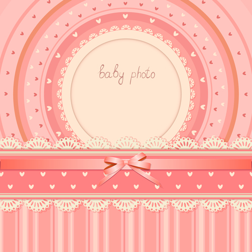 Baby photo background vector set 02 photo background vector background   